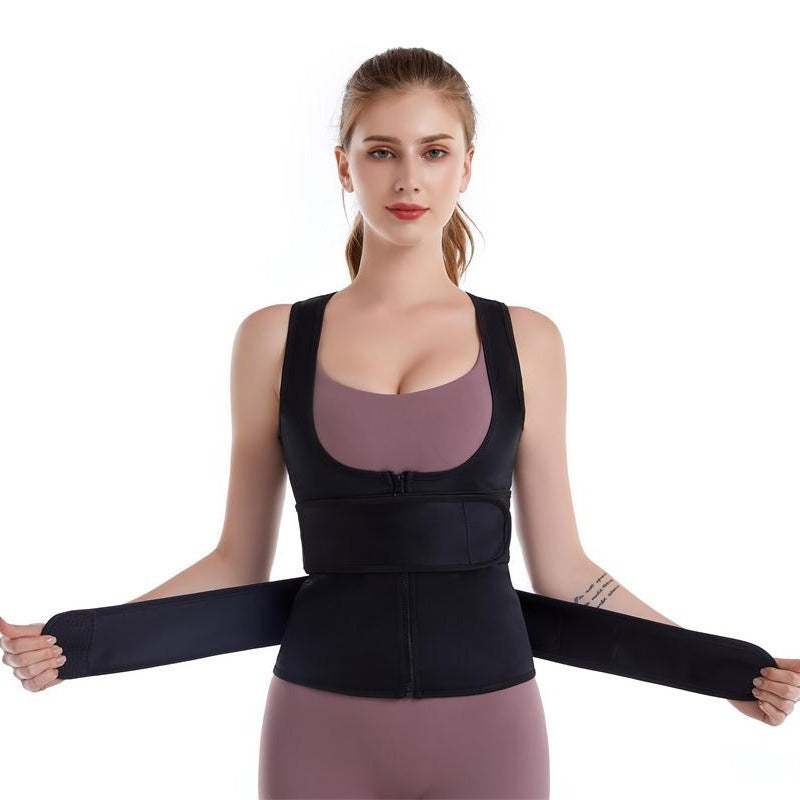 Neopren Waist Trainer For Women Workout Trimmer Belt Sauna Sweat Corset Cincher EE&JR
