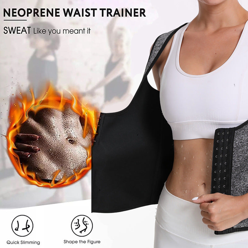 Neopren Waist Trainer For Women Workout Trimmer Belt Sauna Sweat Corset Cincher EE&JR