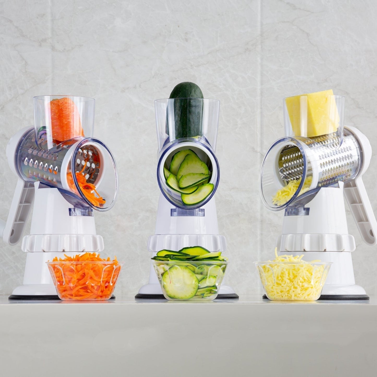 3 In 1 Vegetable Slicer Manual Kitchen Accessories Grater For Vegetable Cutter Round Chopper Mandolin Shredder Potato Home Kitchen Supplies Kitchen Gadgets EE&JR