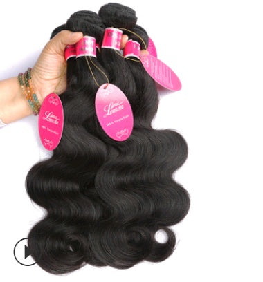 Natural color wig, real wig, hair extension, Brazilian body wave hair wig