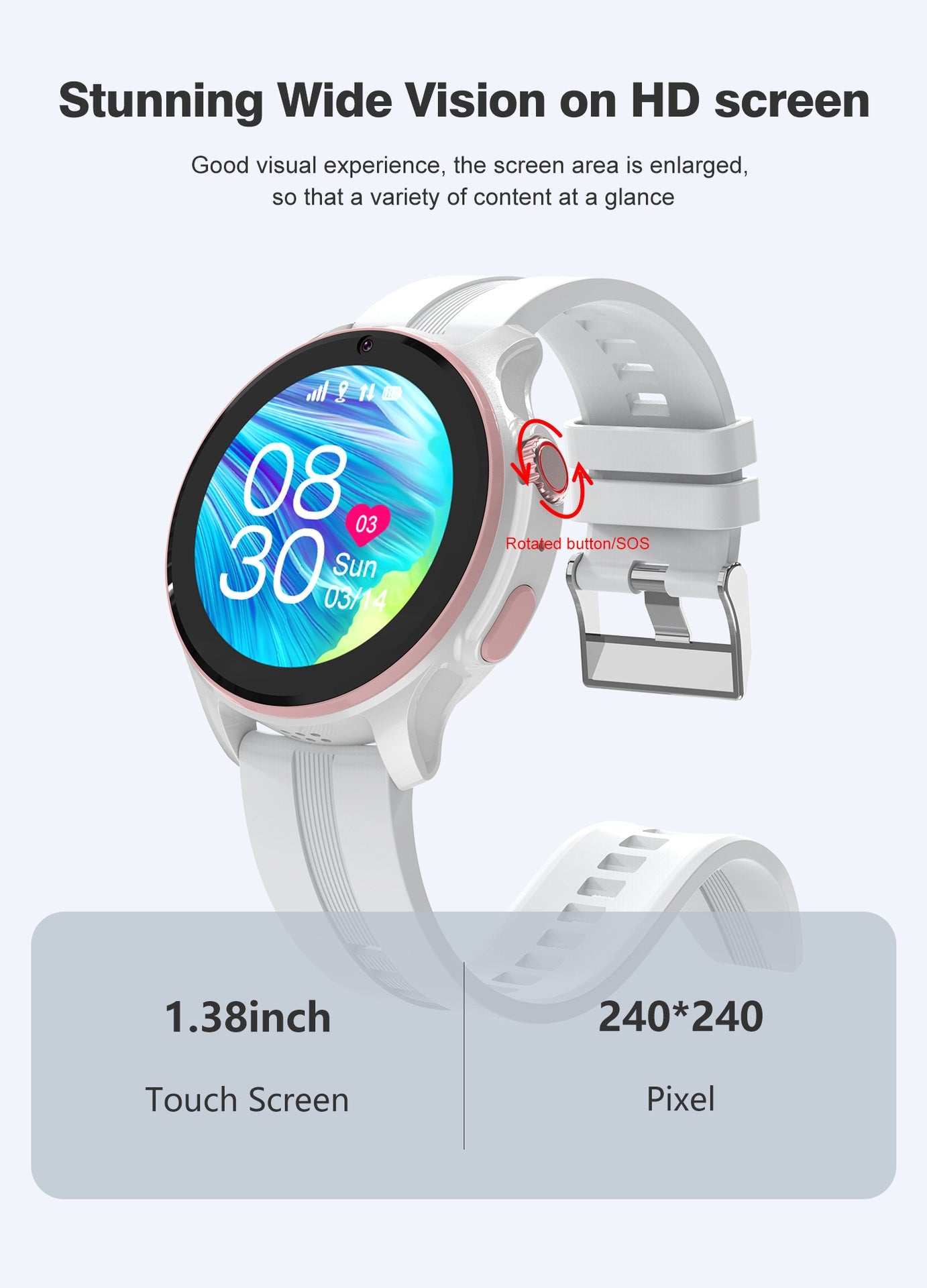 Children's Phone Watch CD Video Call All Netcom Card Smart Photo Location Bracelet EE&JR